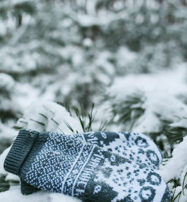 Knit Wool Gloves